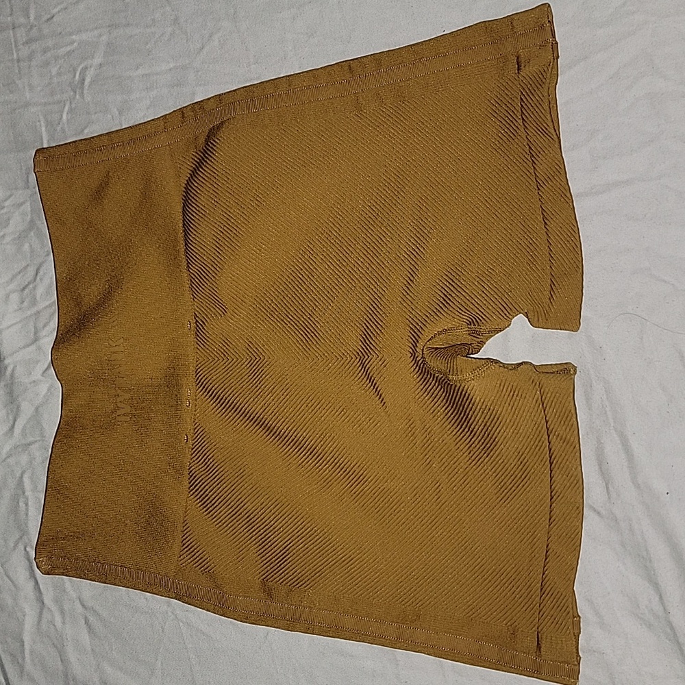 Adidas IVY PARK High Waisted Camel Bike Shorts - Picture 4 of 5